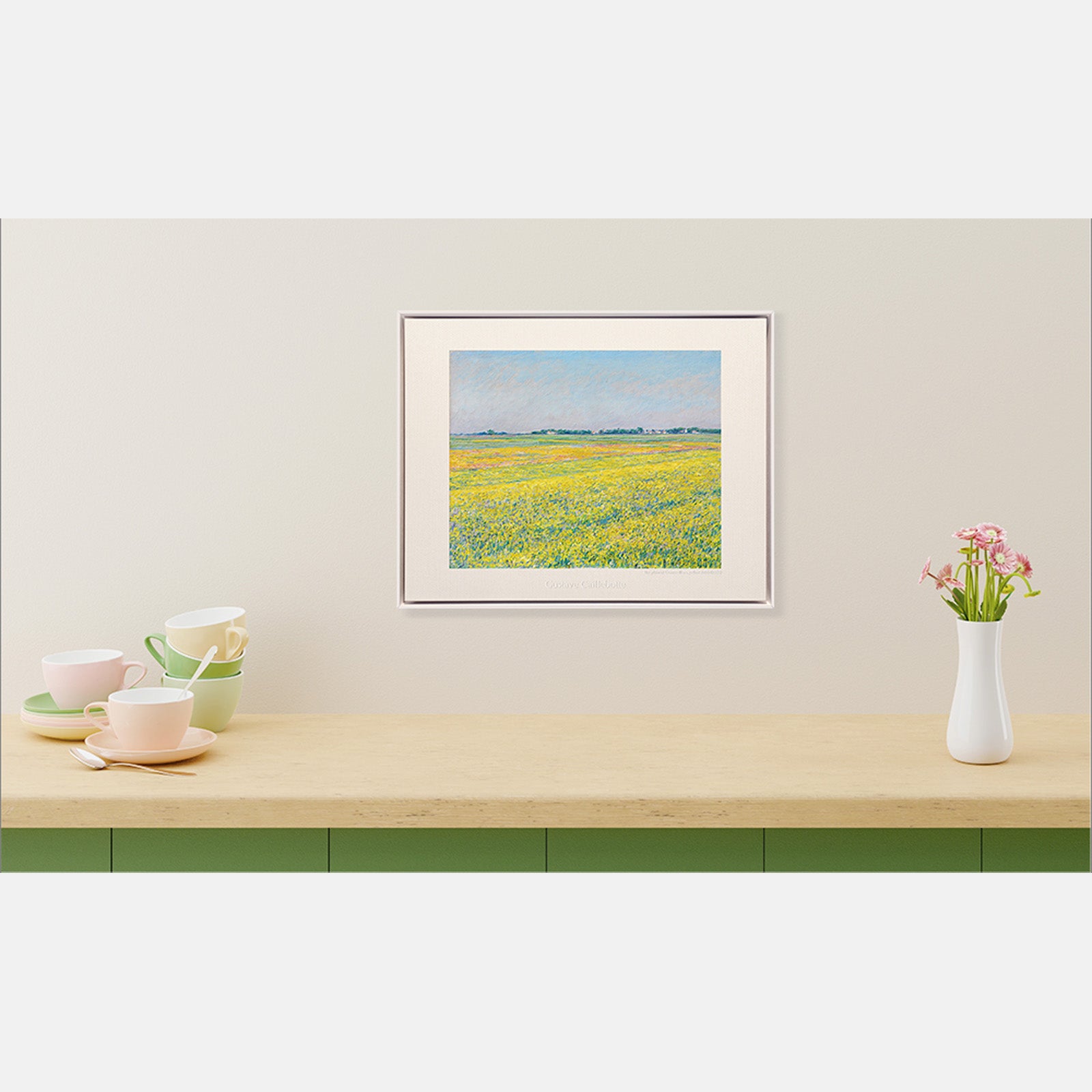 [PT] Gustave Caillebotte - The plain of Gennevillers, yellow fields (1884)